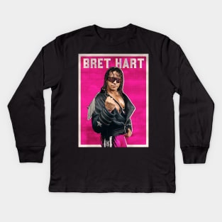 Bret Hart Kids Long Sleeve T-Shirt